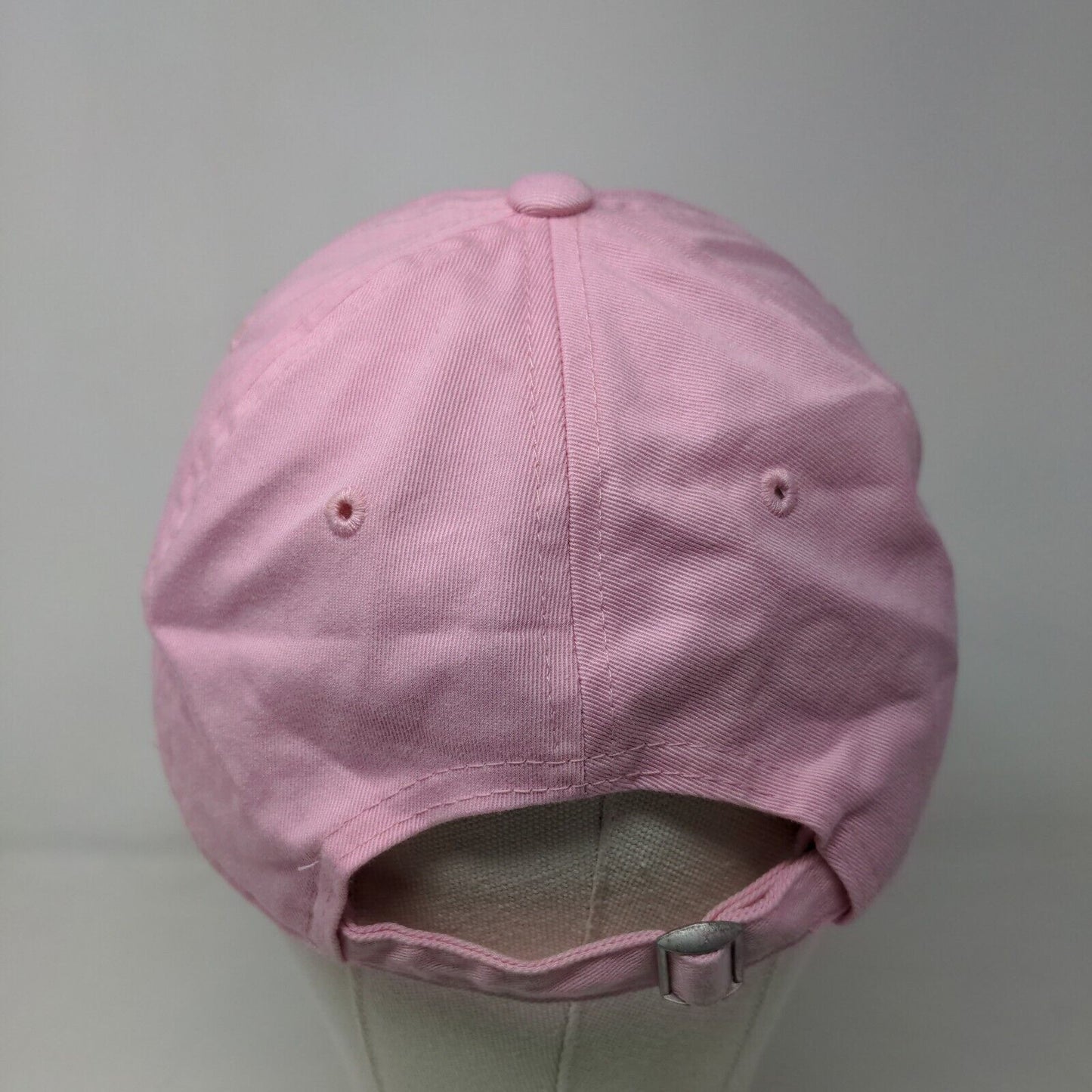 Unbranded Women's Slideback Hat Pink Adjustable Embroidered Donut Logo Cotton