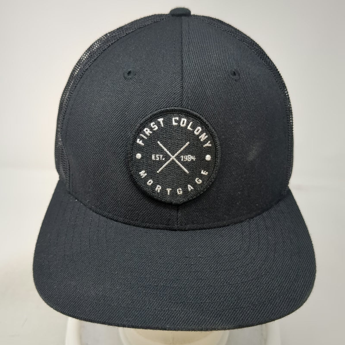 Richardson Trucker Hat Black One Size First Colony Mortgage Mesh Snapback 511
