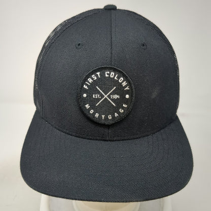 Richardson Trucker Hat Black One Size First Colony Mortgage Mesh Snapback 511