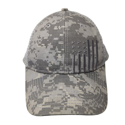 USA Flag Snapback Trucker Hat Camouflage One Size Adjustable Patriotic Mesh Back