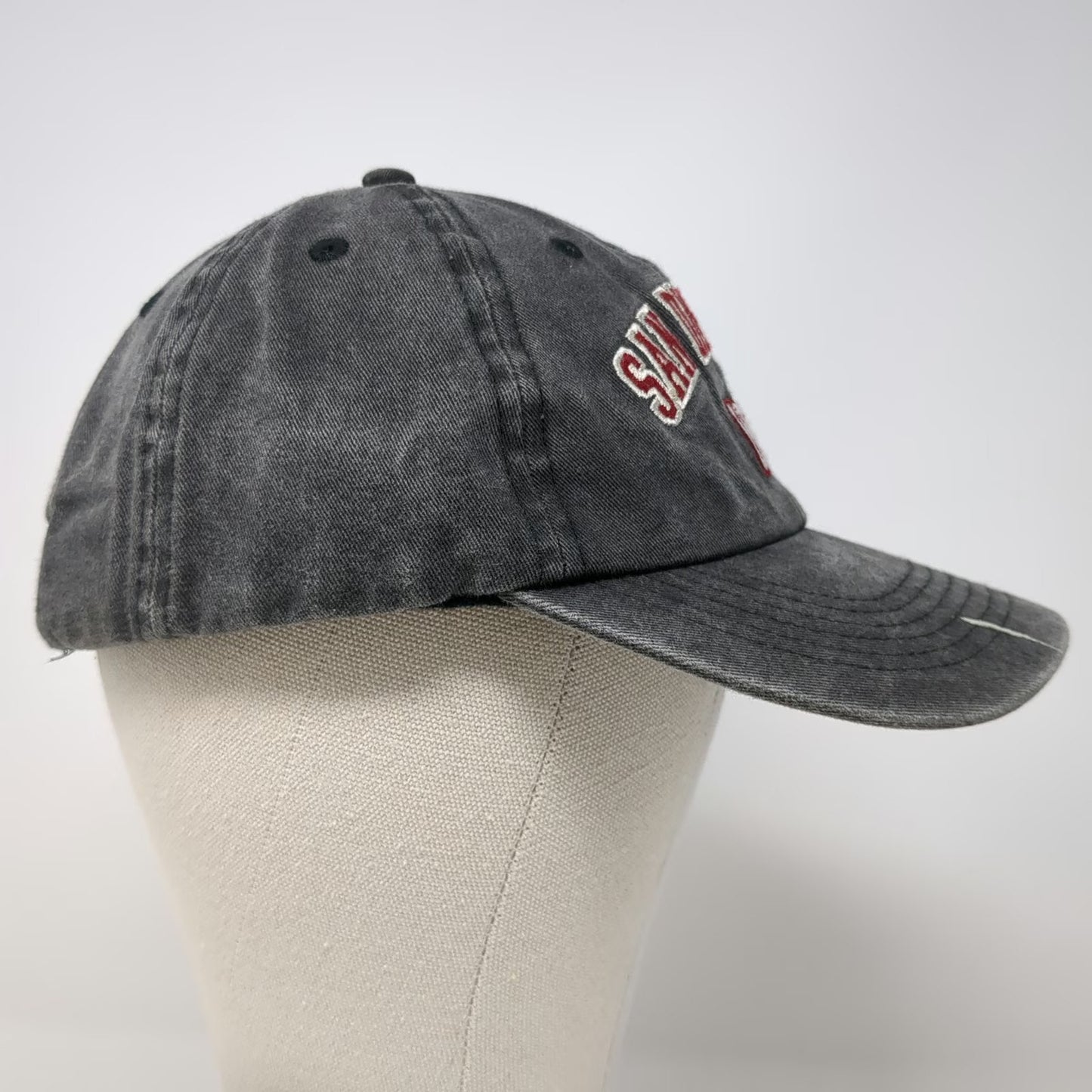 San Diego Zoo Baseball Cap Gray One Size Embroidered Washed Cotton Hat 1916