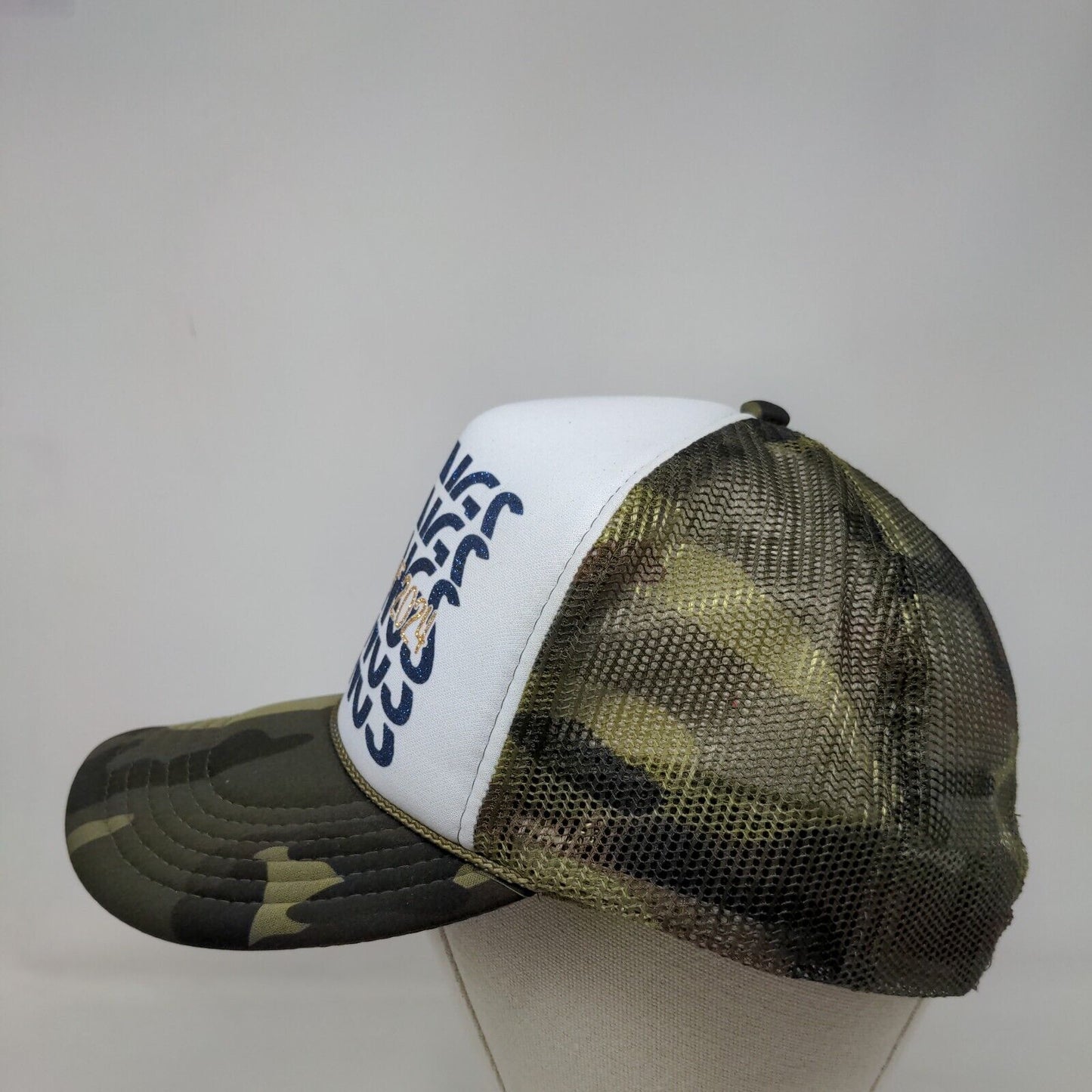 Vikings Class Of 2024 Snapback Rope Trucker Hat Camo OSFM Mesh Back Otto