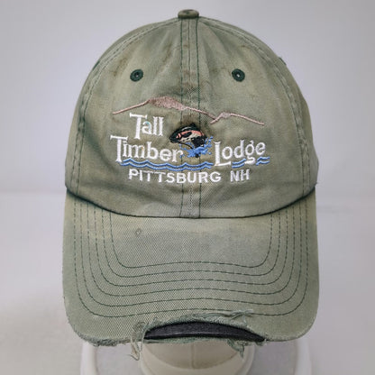 Imperial Baseball Cap Green One Size Tall Timber Lodge Pittsburg NH Fish Hat
