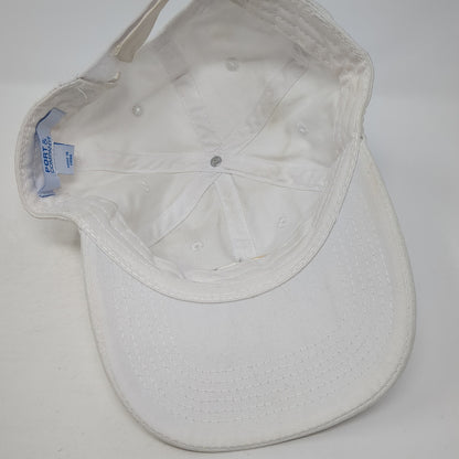 Summit Strapback Baseball Cap White One Size Adjustable 6 Panel Port & Company