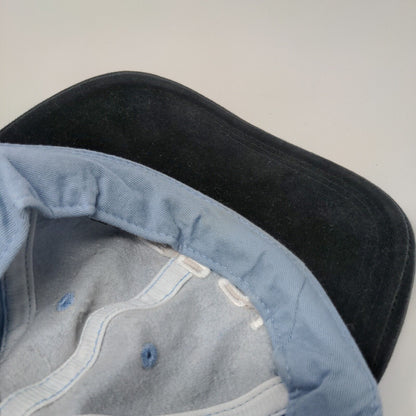 Pepsi Strapback Hat Blue OSFA Adjustable Embroidered Colorblock 6 Panel