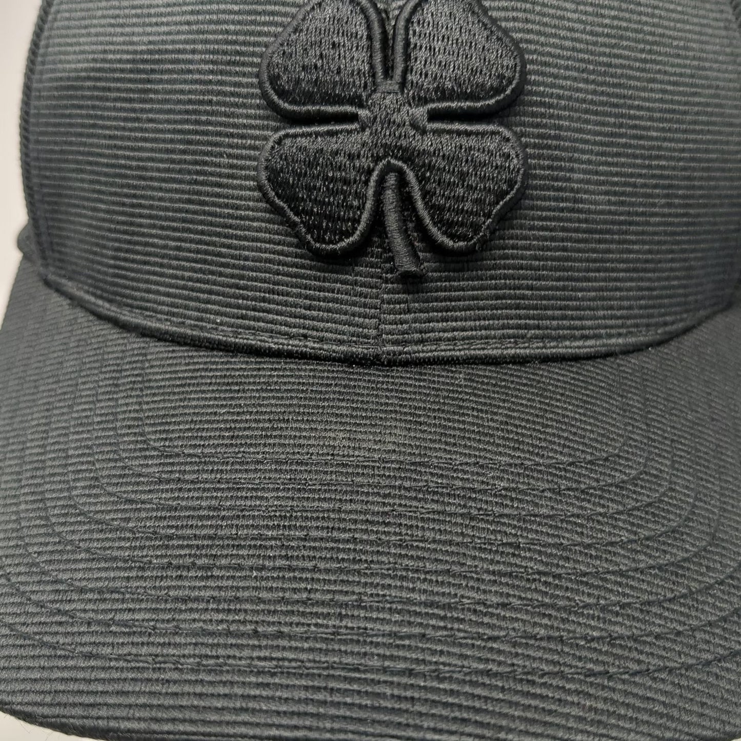 Black Clover Baseball Cap Black XL Fitted Flexfit Rawlings Patch Live Lucky Hat