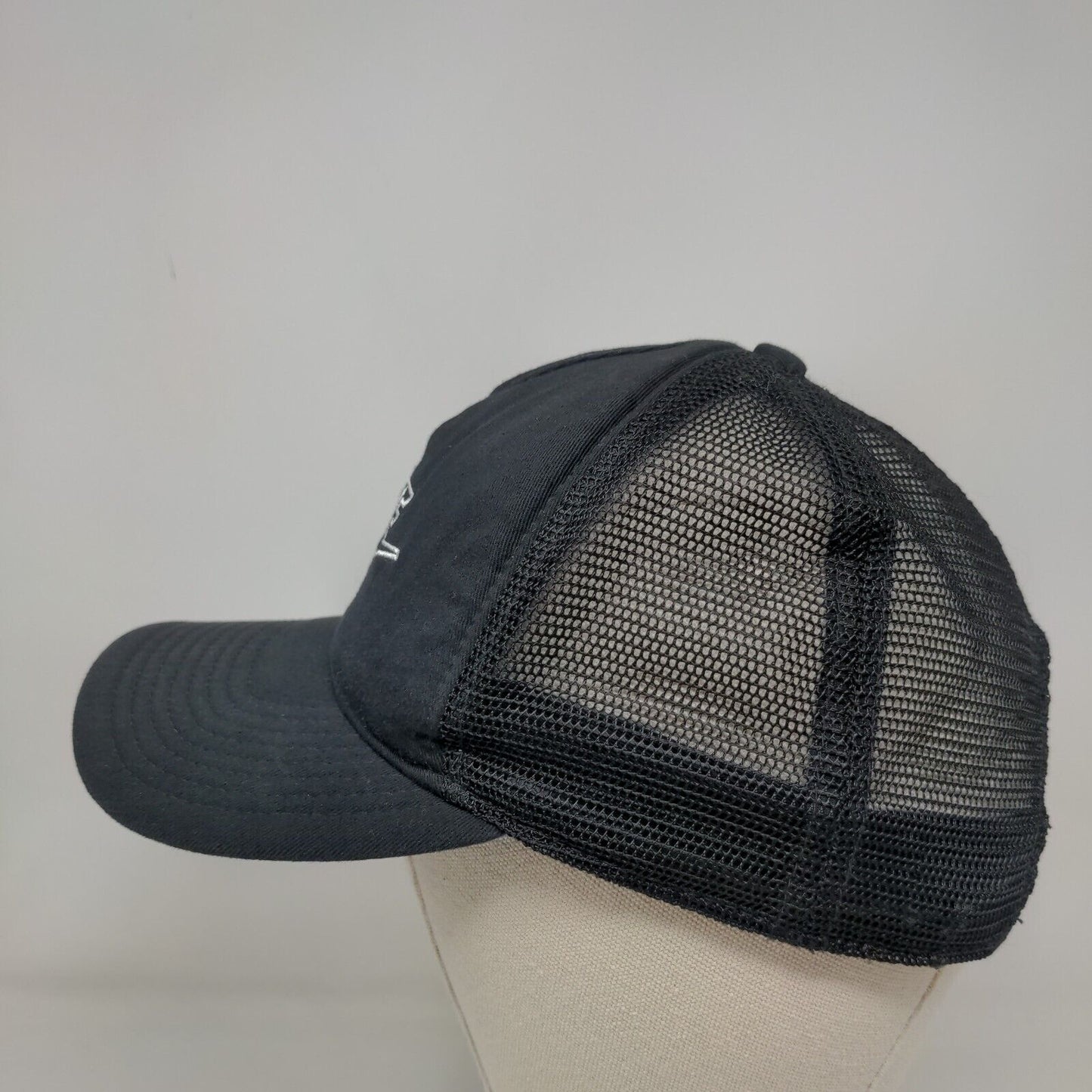 Nike Swoosh Snapback Mesh Back Trucker Hat Black One Size Classic99