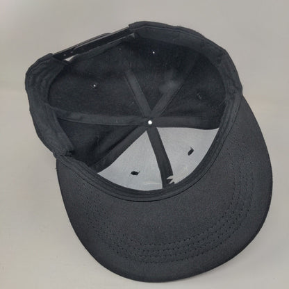 Halloween Smiley Face Snapback Hat Black One Size Adjustable Embroidered