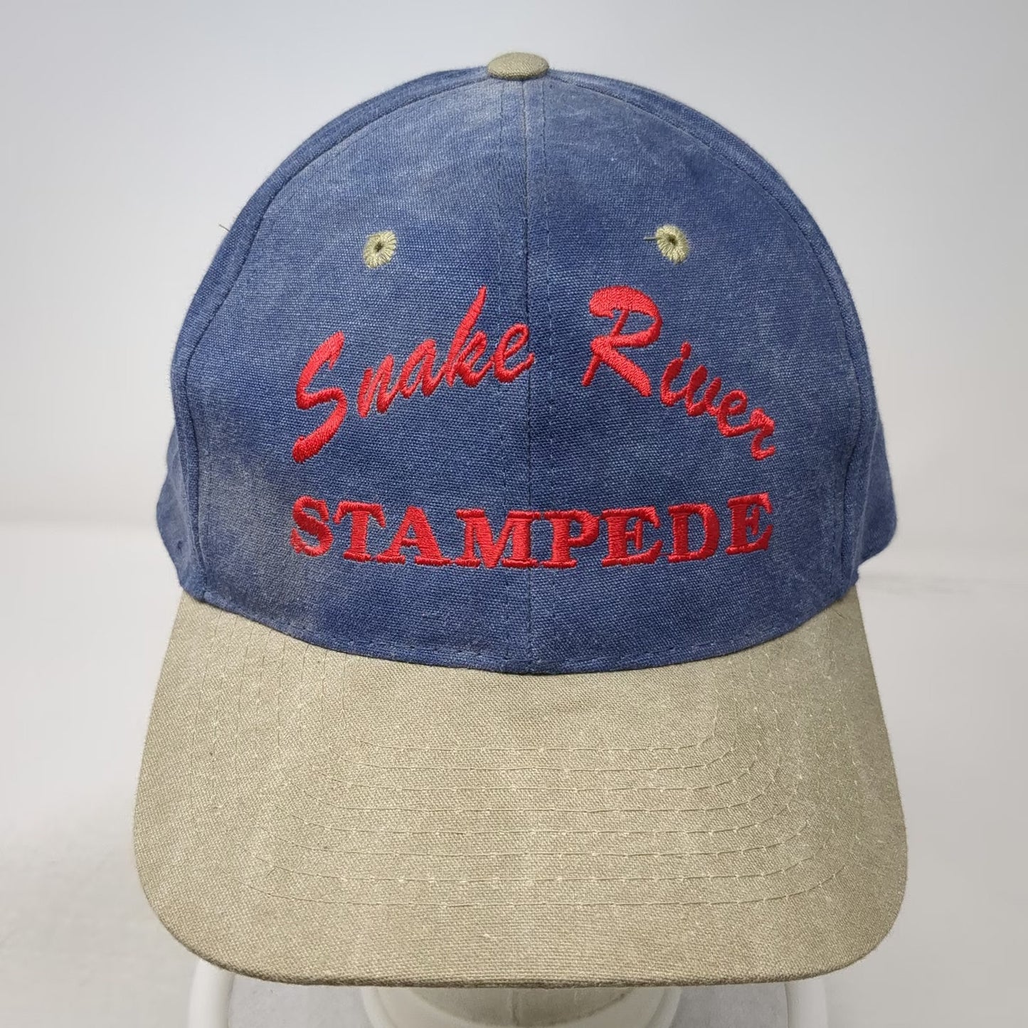 TEX KAP Baseball Cap Blue One Size Western Buckle Snake River Stampede Rodeo Hat