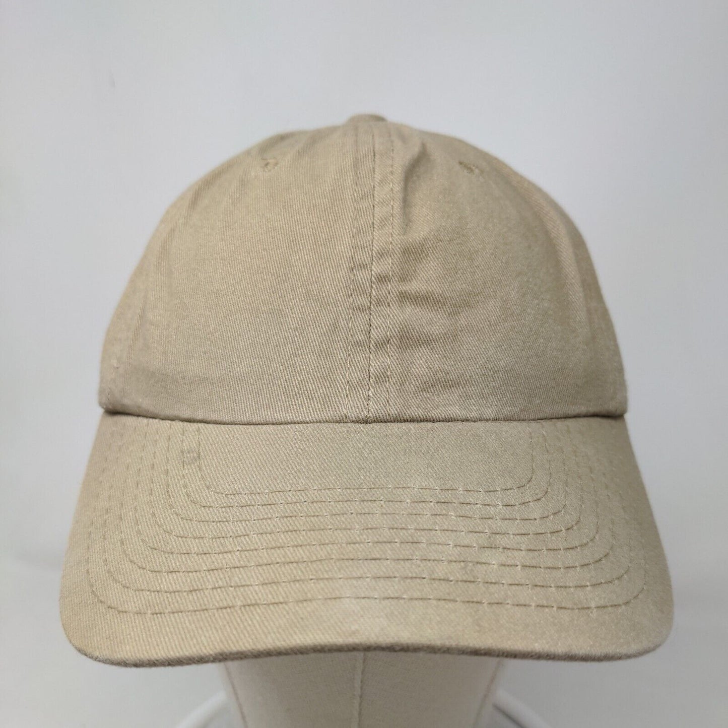 Outdoor Cap Men's Strapback Hat Tan OSFM Blank Adjustable Vent Holes