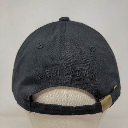 Tian Tian Men's Slideback Hat Black Embroidered NY New York Logo Cotton Blend