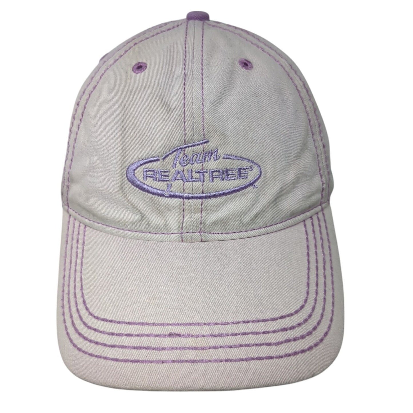 Team Realtree Strapback Hat Purple One Size Adjustable Embroidered 6 Panel