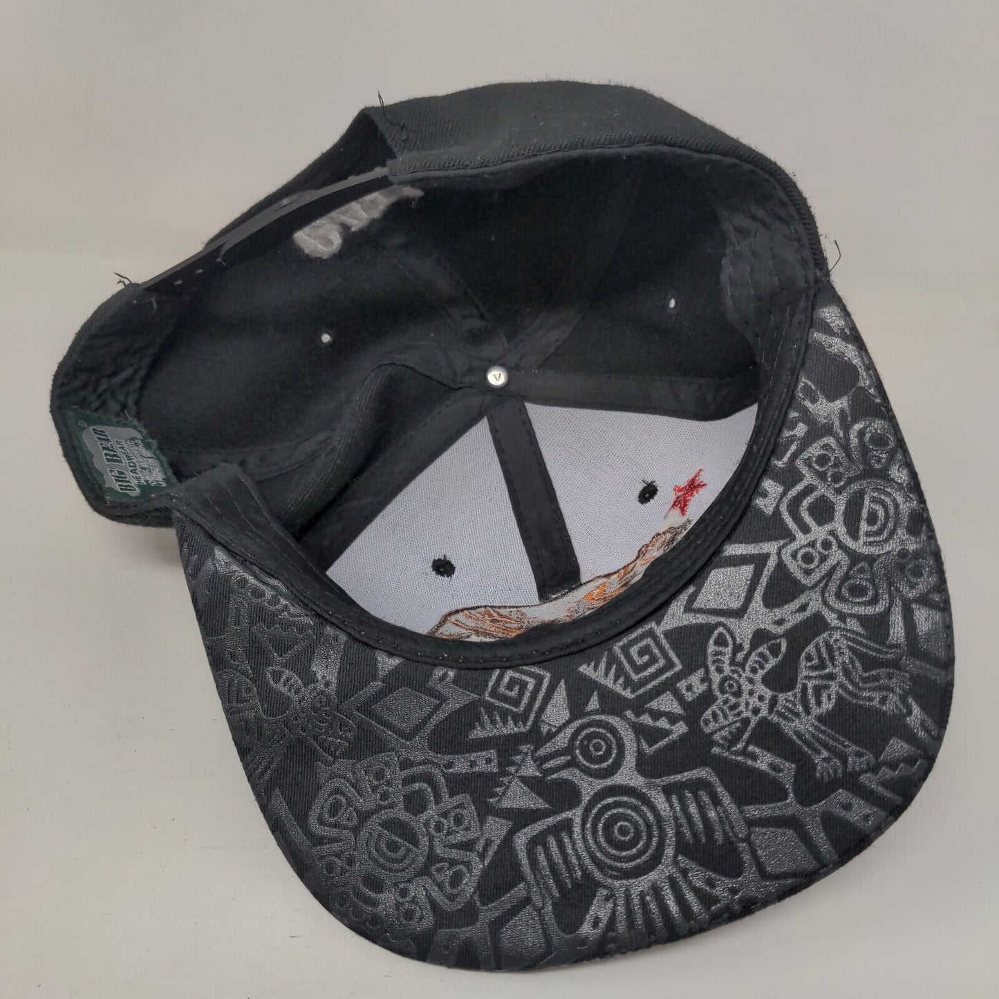California Republic Snapback Hat Black One Size Adjustable Embroidered Big Bear