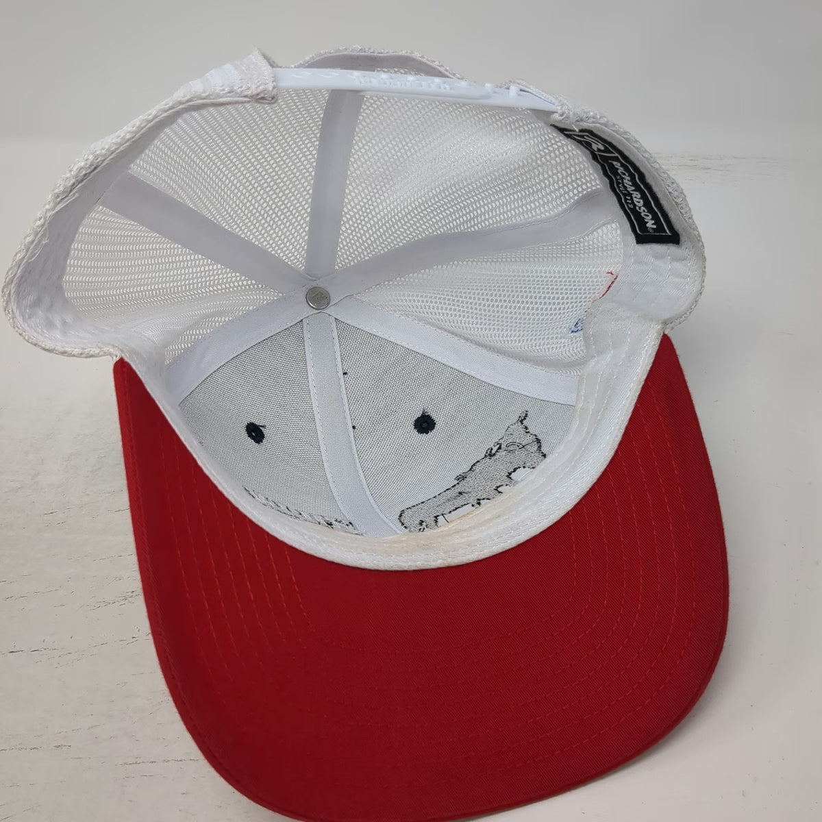 Richardson Trucker Hat Blue Red White One Size Hillview Cattle Farms Snapback