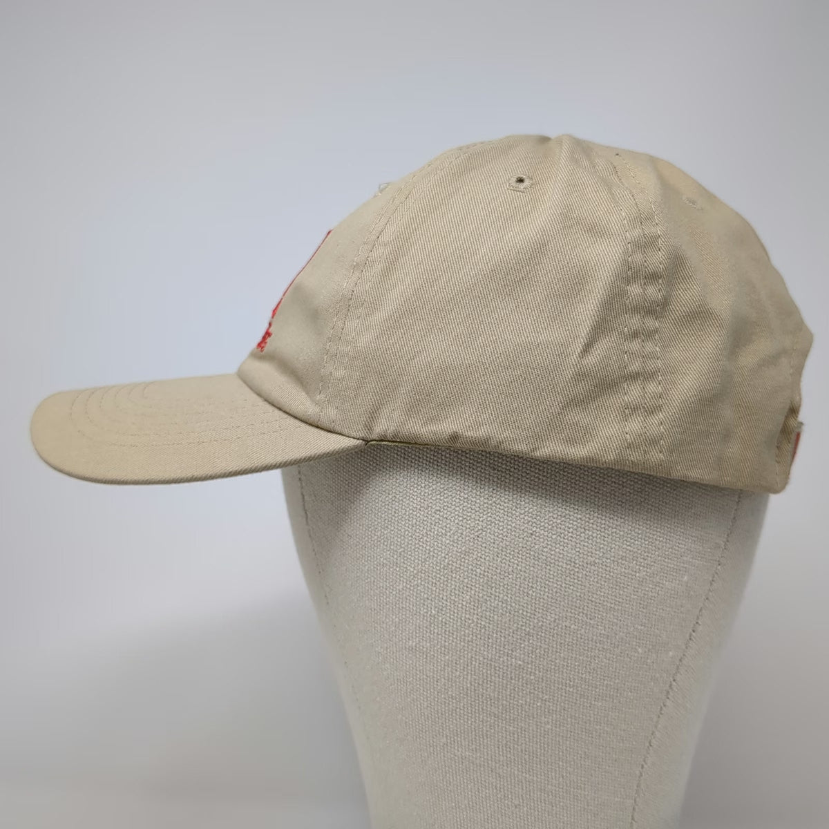 Hornady Baseball Cap Beige One Size Embroidered Logo Slideback Ammo Gun Hat