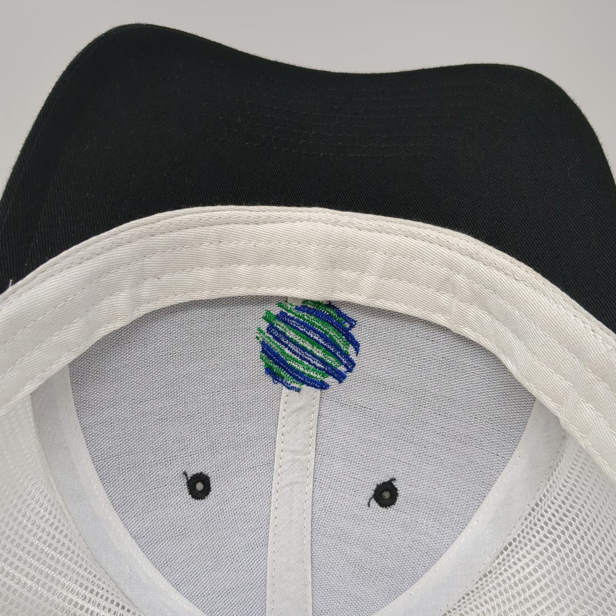 Richardson Trucker Hat Black One Size SESVANDERHAVE Blue Green Mesh Snapback