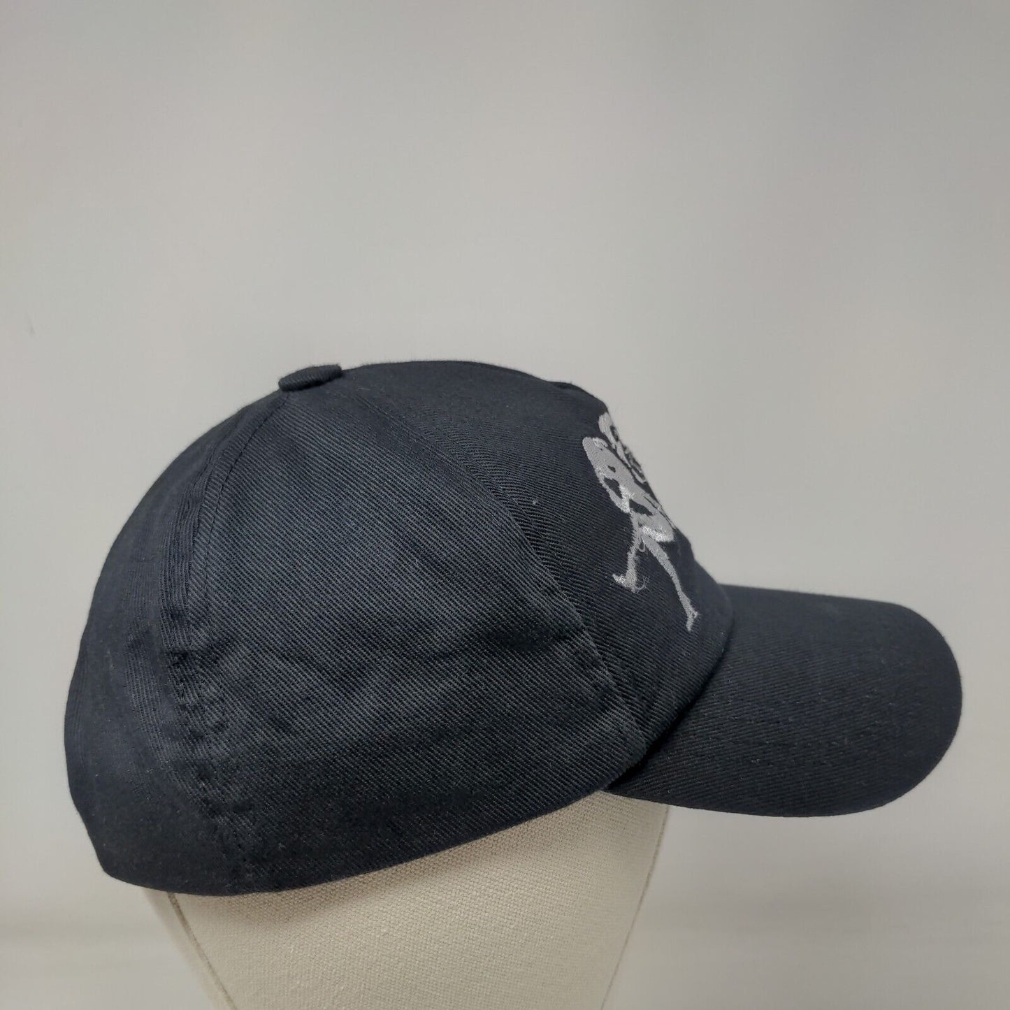 Pretty Girlz Grind Snapback Hat Black OS Adjustable Embroidered Vented Holes