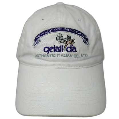 Sportsman Baseball Cap White One Size Gelati'da Authentic Italian Gelato Hat