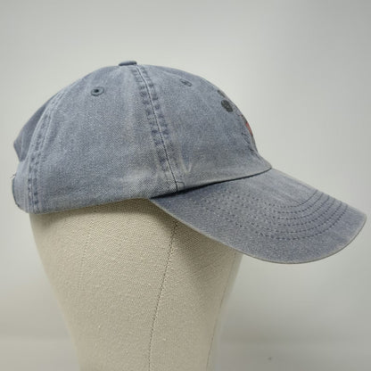 Disney Mickey Mouse Blue Baseball Cap One Size Embroidered Cotton Slideback Hat