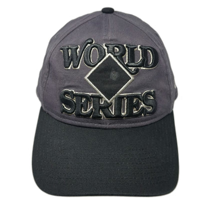 New Era MLB World Series League Champs Gray Baseball Cap OS Slideback Cotton Hat