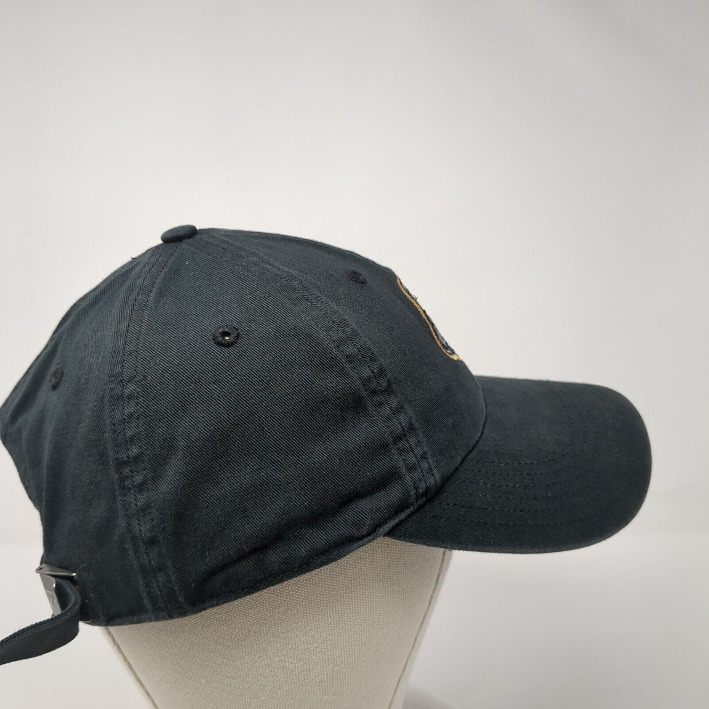 Richardson Slideback Baseball Cap Black Large Adjustable Embroidered 6 Panel