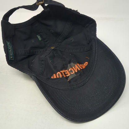 Princeton Tigers NCAA Legacy Cap Black Orange One Size Adjustable Slideback Brim