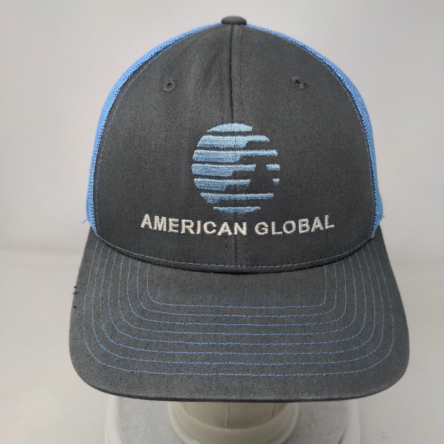 American Global Snapback Trucker Hat Multicolor One Size Mesh Back Richardson
