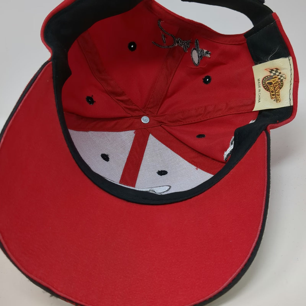 Winner's Circle Baseball Cap Red One Size Bud Racing Dale Earnhardt Jr #8 Hat