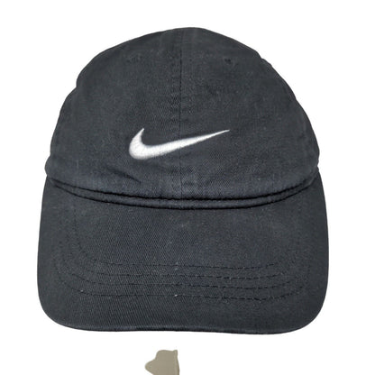 Nike Boy's Strapback Hat Black Adjustable Embroidered Logo 100% Cotton