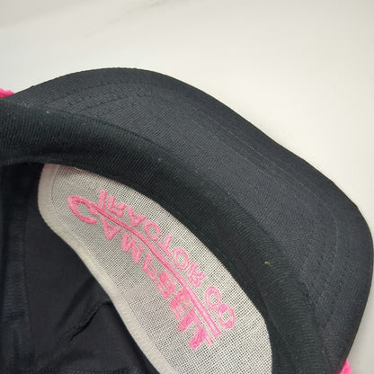 Sportcap 5 Panel Black Pink Campbell Tractor Co Rope Snapback Hat Vintage