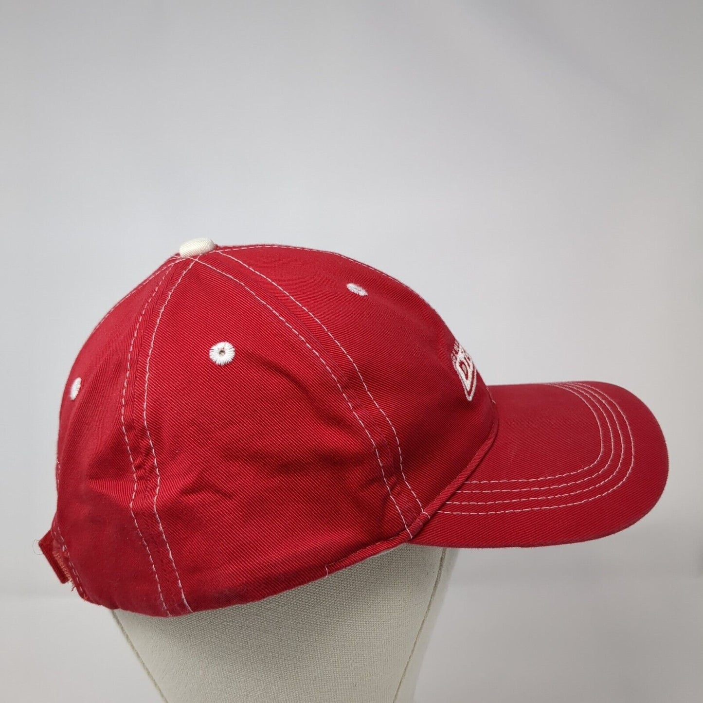 Genuine Dickies Strapback Hat Red One Size Adjustable Embroidered