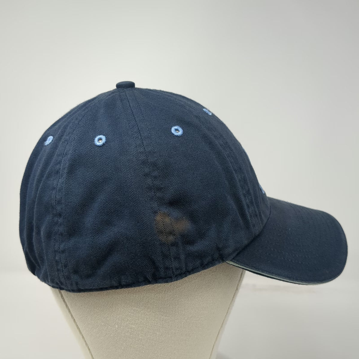 Adidas Baseball Cap Blue 7 1/4 Fitted 6-Panel Cotton Embroidered Mountain Hat