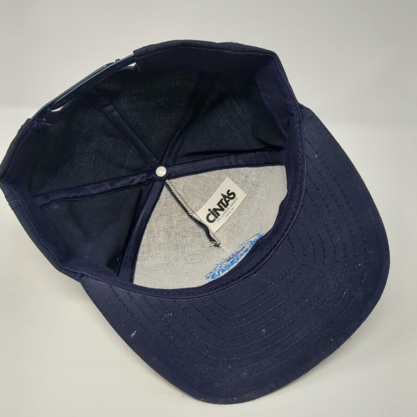 Albertsons Snapback Hat Blue One Size Adjustable Embroidered Logo Cintas