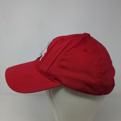 Ohio State University Buckeyes Men's Strapback Hat Red Size OS Embroidered Logo