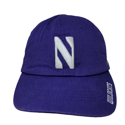 Northwestern University Men's Strapback Hat Purple Embroidered Logo Adjustable