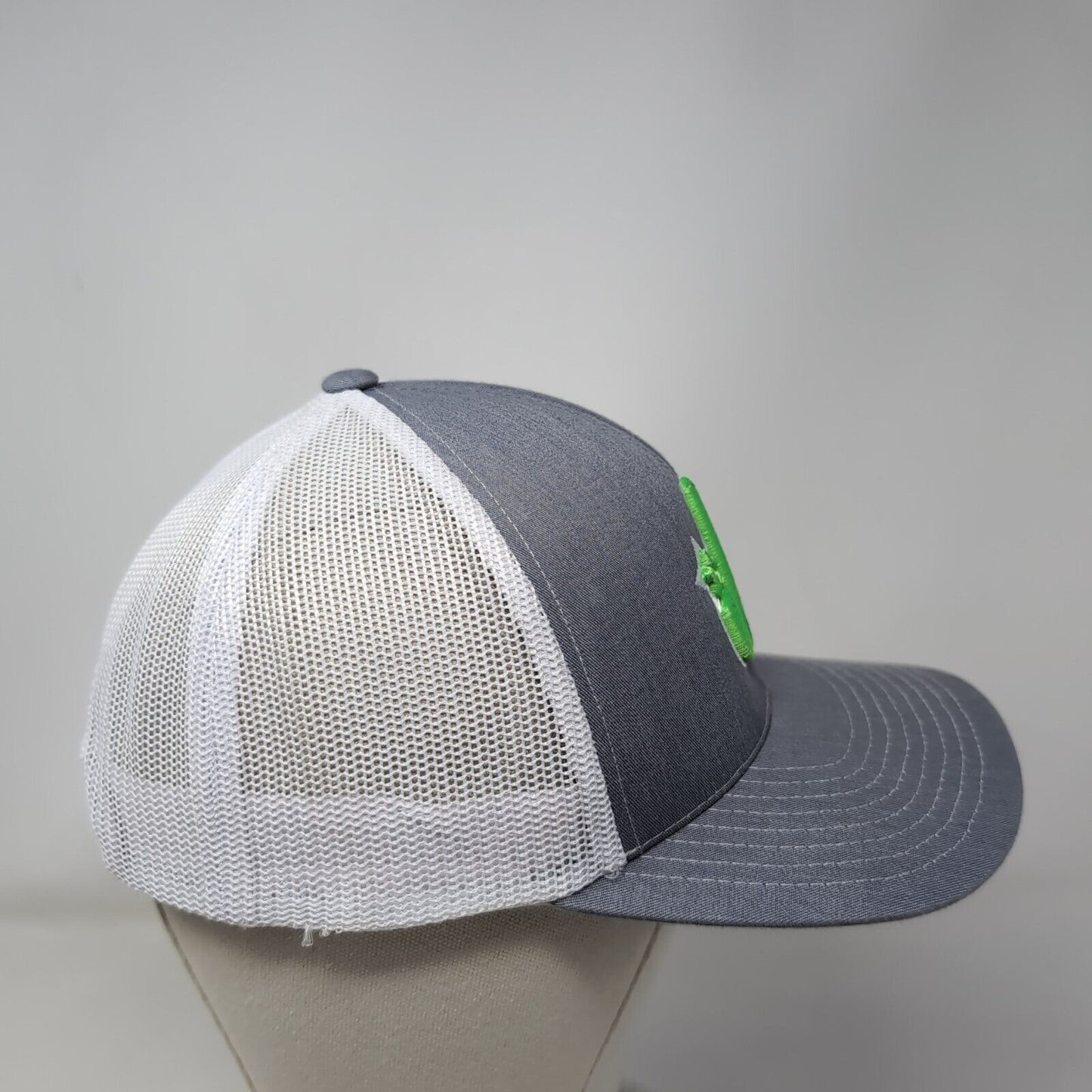 JK Snapback Trucker Hat Gray OS Adjustable Embroidered Mesh Pacific Headwear