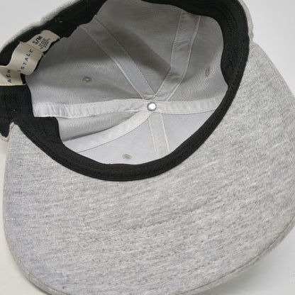 Aeropostale Baseball Cap Gray M Arched Logo Jersey Stretch Fit Embroidery hat