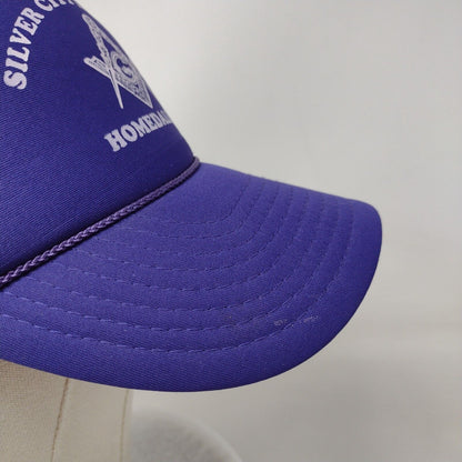 Silver City Lodge #13 Homedale ID Snapback Trucker Hat Purple OS Mesh Back Rope