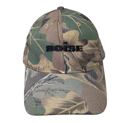 Boise Slideback Hat Camo OSFA Adjustable Embroidered 6 Panel Outdoor