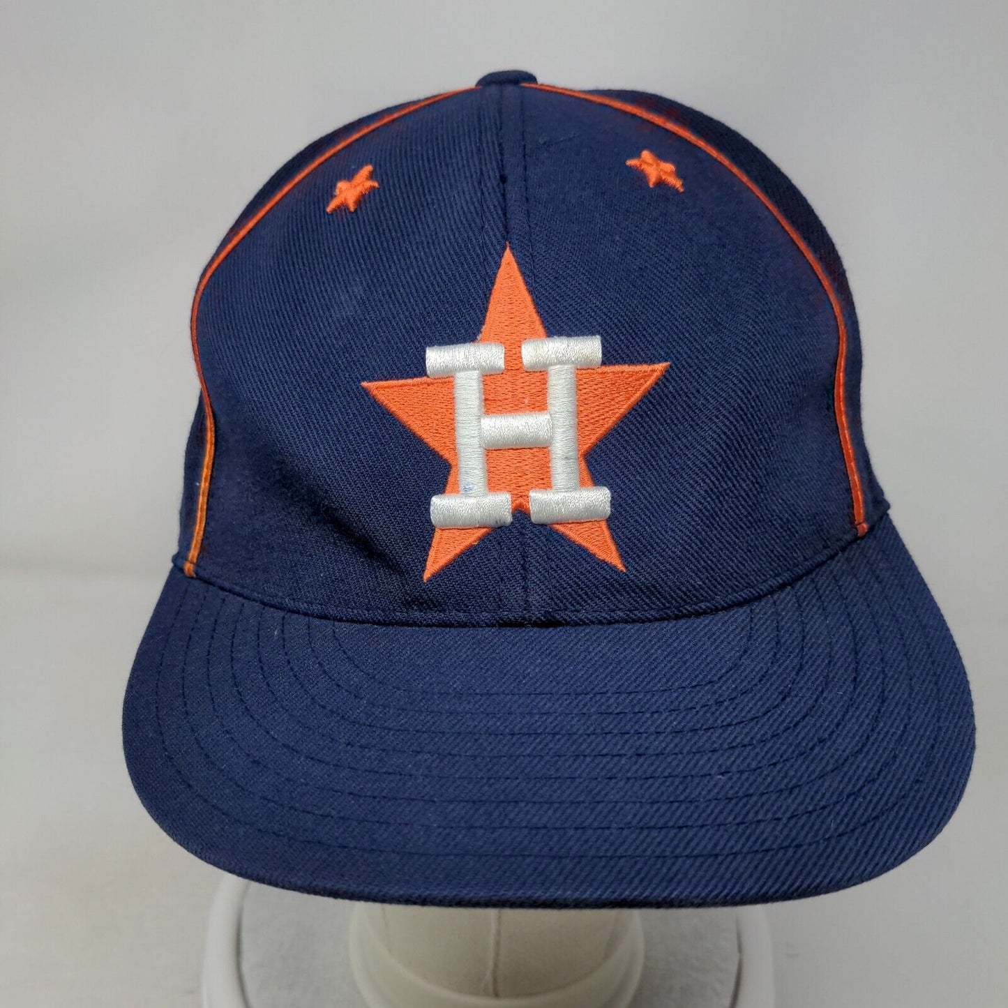 Houston Astros Fitted Hat Blue 7 5/8 Embroidered Logo Cooperstown MLB