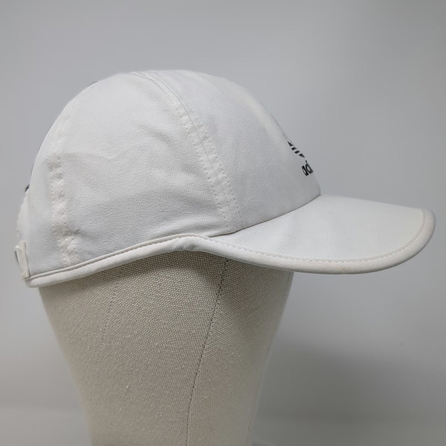 Adidas Baseball Cap White One Size Three Stripes Trefoil Logo Performance Hat