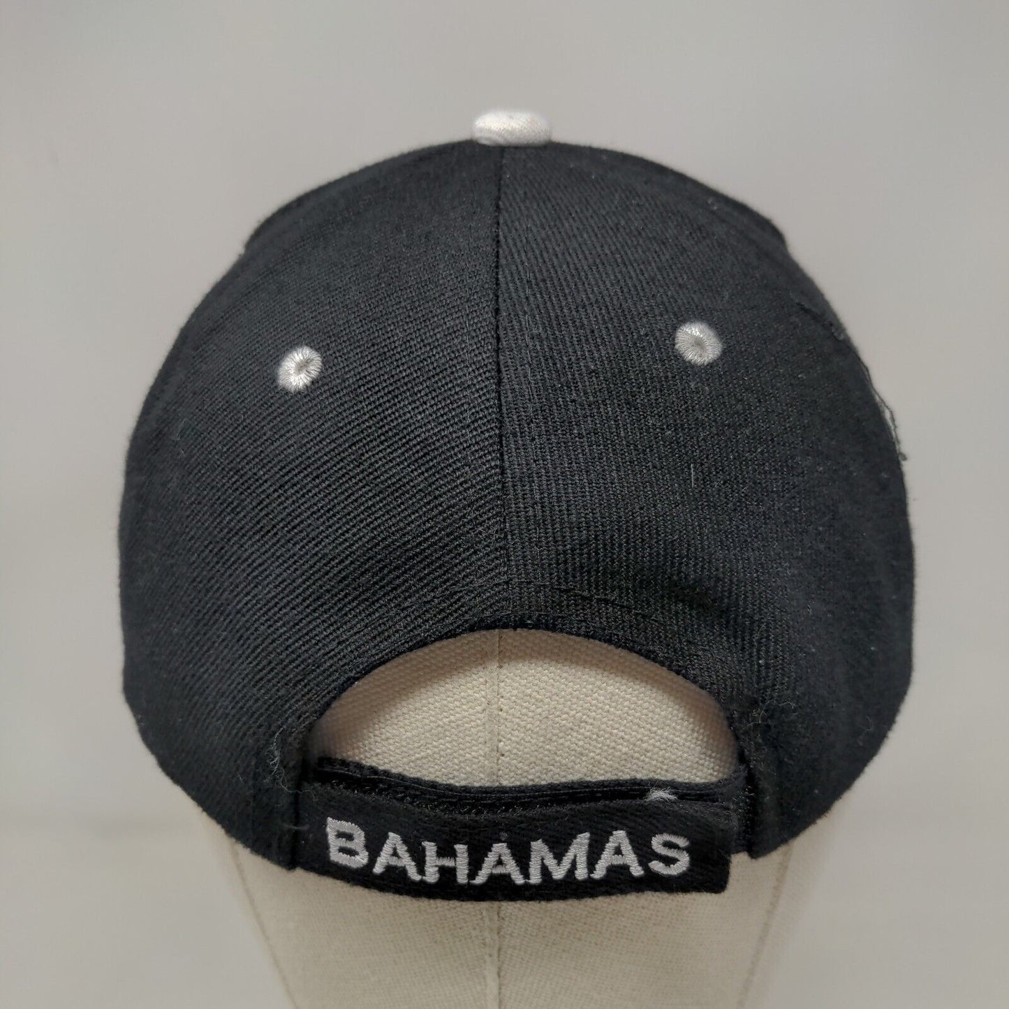 Freeport Bahamas Strapback Hat Black Embroidered Logo Adjustable