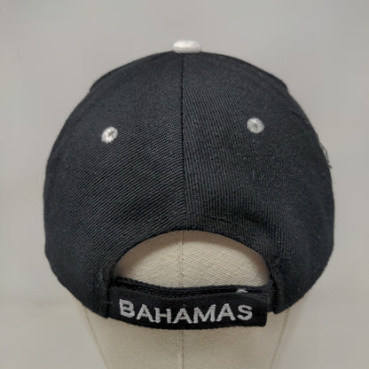 Freeport Bahamas Strapback Hat Black Embroidered Logo Adjustable