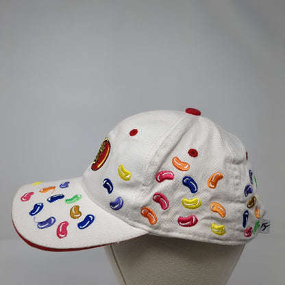 Jelly Belly Slideback Hat White One Size Adjustable 6 Panel Town Talk