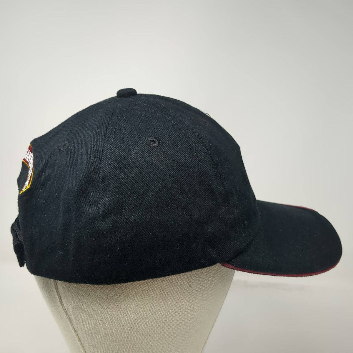 Christian Brothers Brandy Hat Baseball Cap Black Red Gold One Size Strapback