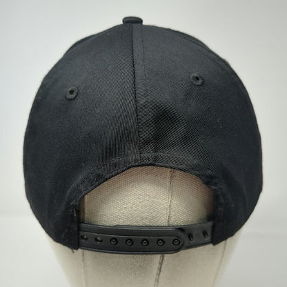 Anni Lyn Sportswear Snapback Hat Black One Size Rose Embroidery Curved Brim