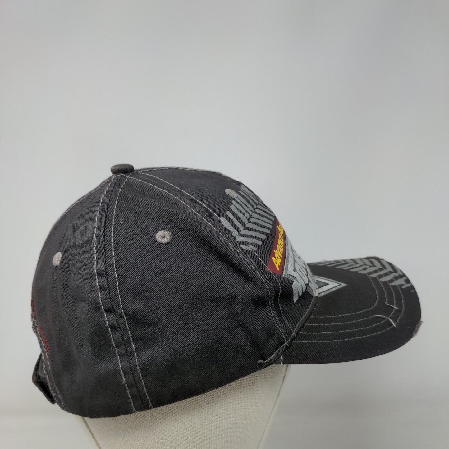 Monster Jam Advance Auto Parts Strapback Hat Gray OSFA Adjustable 6 Panel