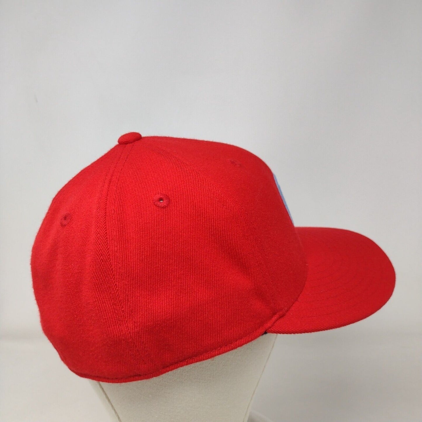 Vivint Solar 210 Fitted Hat Red Size 7 1/4-7 5/8 Embroidered 6 Panel Flexfit