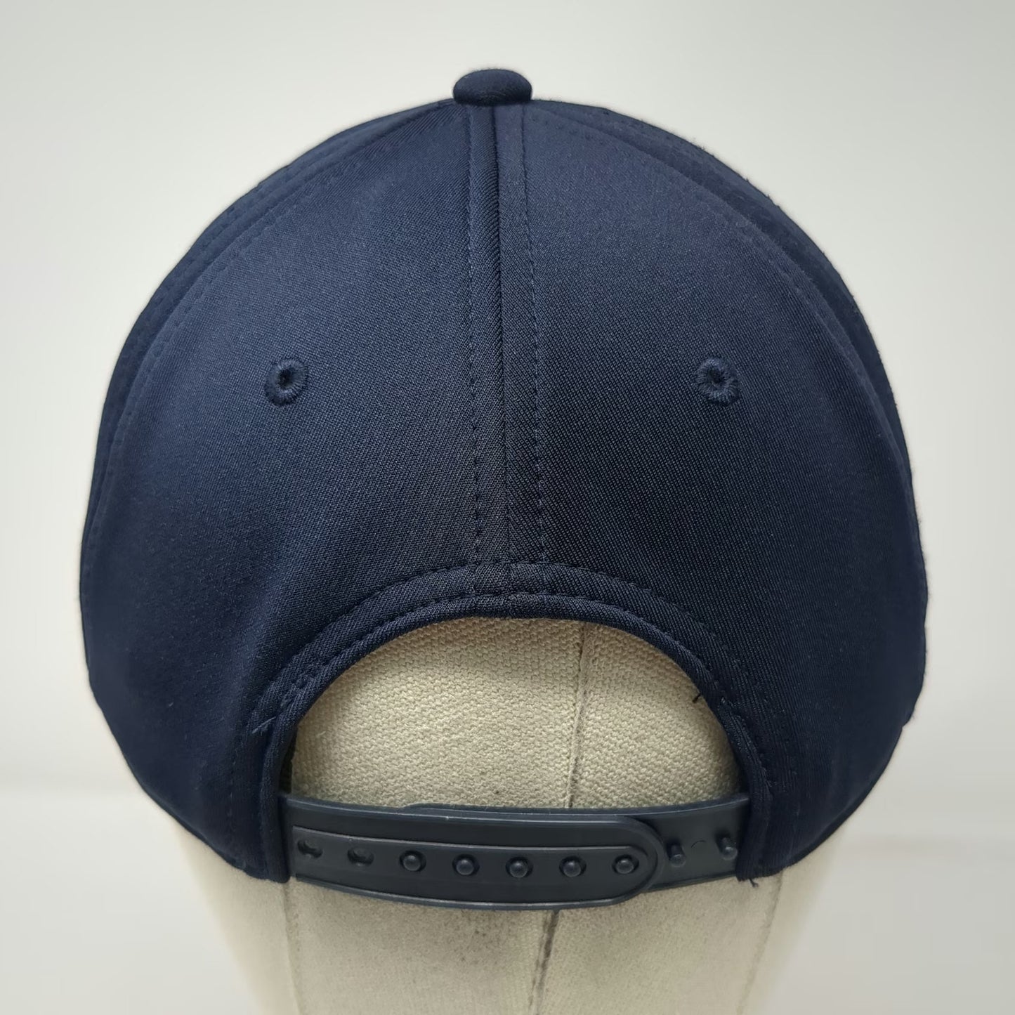 New York Yankees MLB OC Sports Snapback Hat Blue One Size Laser Cut Mesh Logo