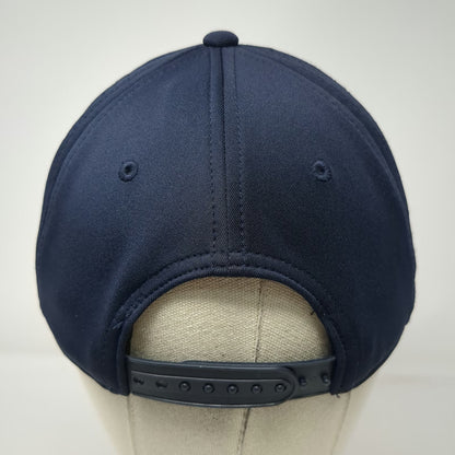 New York Yankees MLB OC Sports Snapback Hat Blue One Size Laser Cut Mesh Logo